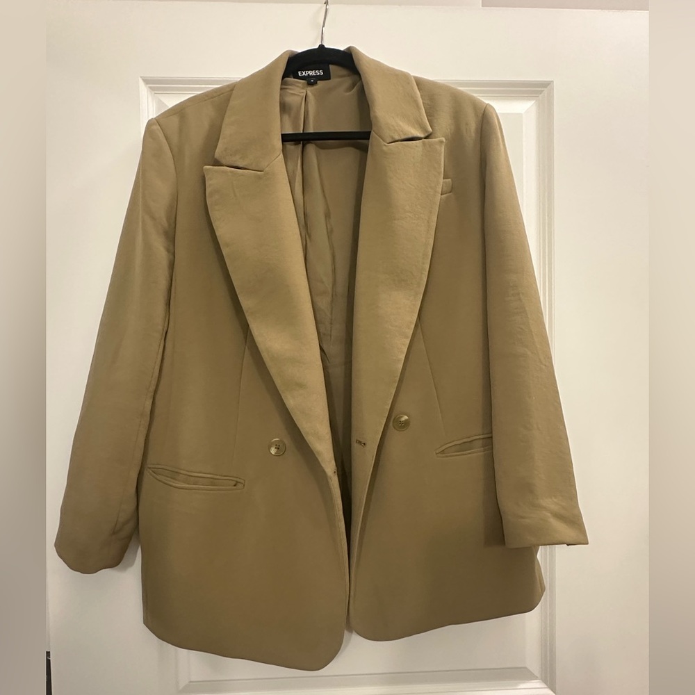 Express green Blazer with Black Trim